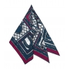 Hermès Vintage - Le Boubou H Cotton Scarf - Blu - Foulard in Cotone - Alta Qualità Luxury