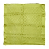 Hermès Vintage - H Logo Silk Scarf - Verde - Foulard in Seta - Alta Qualità Luxury