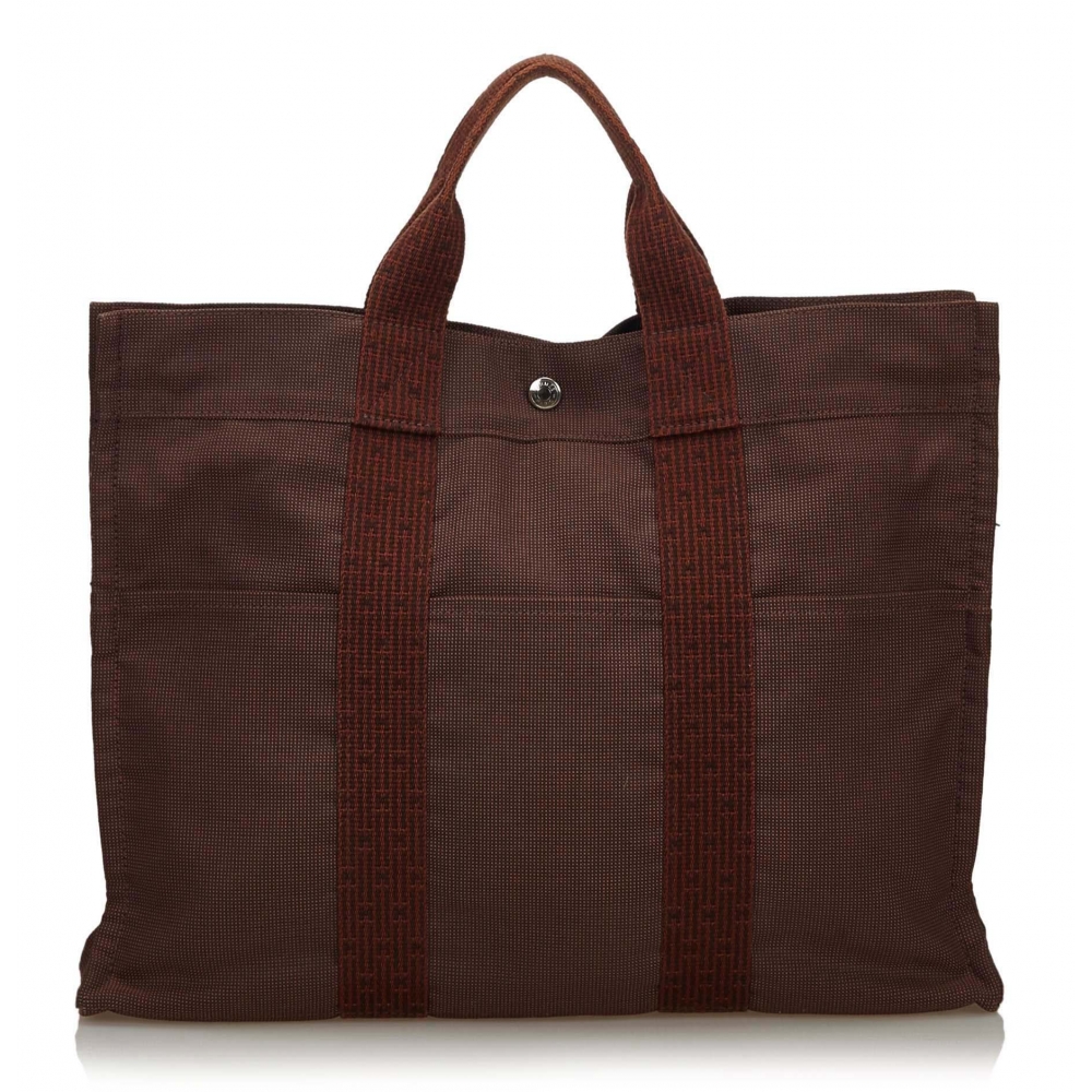 Brown Hermes Fourre Tout MM Tote Bag