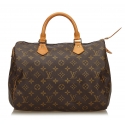 Louis Vuitton Vintage - Monogram Speedy 30 Bag - Marrone - Borsa in Pelle Monogram - Alta Qualità Luxury