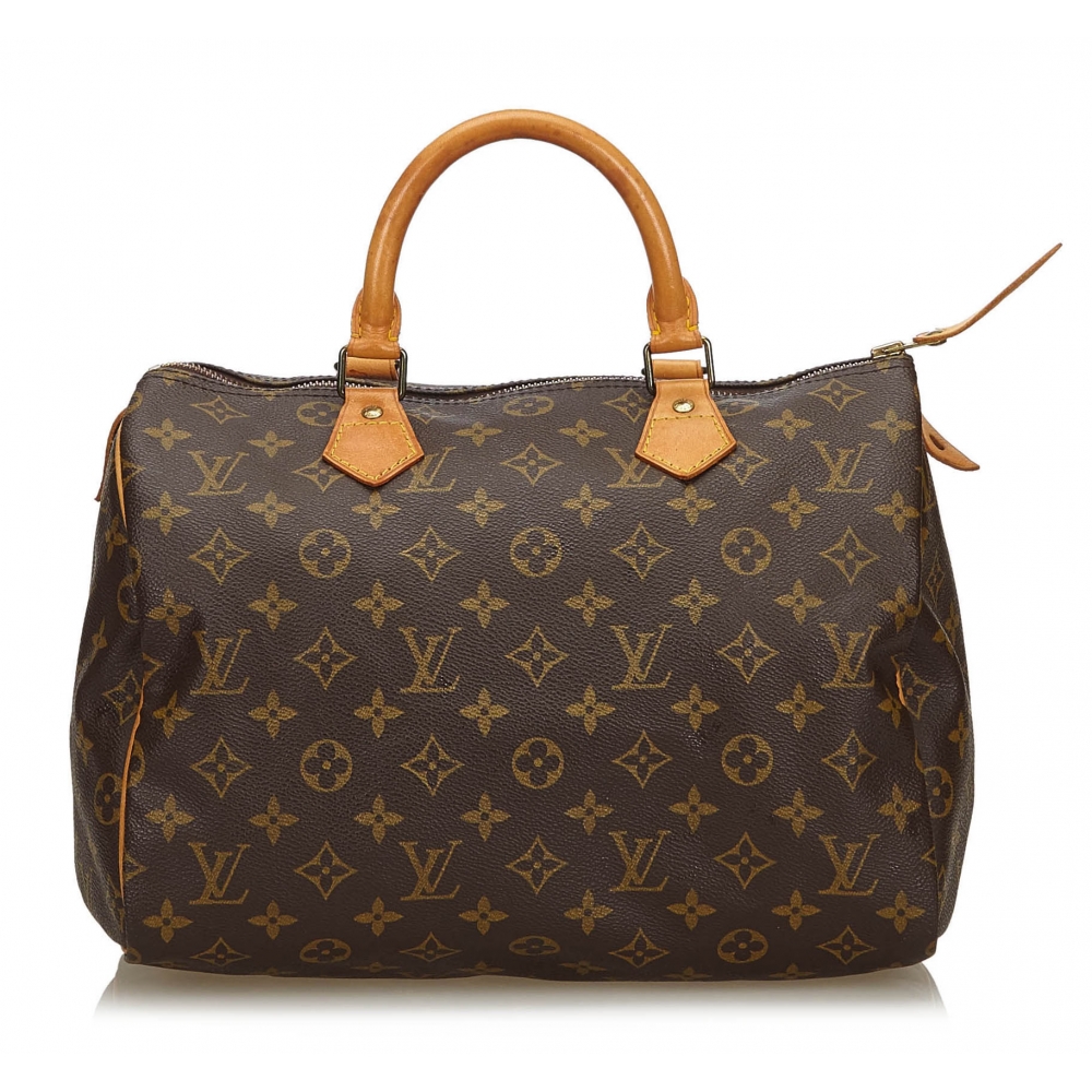 Louis Vuitton Vintage - Monogram Speedy 30 Bag - Brown - Monogram Leather  Handbag - Luxury High Quality - Avvenice