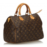 Louis Vuitton Vintage - Monogram Speedy 30 Bag - Brown - Monogram Leather Handbag - Luxury High Quality