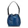 Louis Vuitton Vintage - Epi Bicolor Petit Noe Bag - Blu - Borsa in Pelle Epi e Pelle - Alta Qualità Luxury