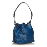 Louis Vuitton Vintage - Epi Bicolor Petit Noe Bag - Blu - Borsa in Pelle Epi e Pelle - Alta Qualità Luxury
