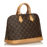 Louis Vuitton Vintage - Monogram Alma PM Bag - Brown - Monogram Leather Handbag - Luxury High Quality