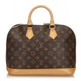 Louis Vuitton Vintage - Monogram Alma PM Bag - Brown - Monogram Leather Handbag - Luxury High Quality