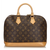 Louis Vuitton Vintage - Monogram Alma PM Bag - Marrone - Borsa in Pelle Monogramma - Alta Qualità Luxury