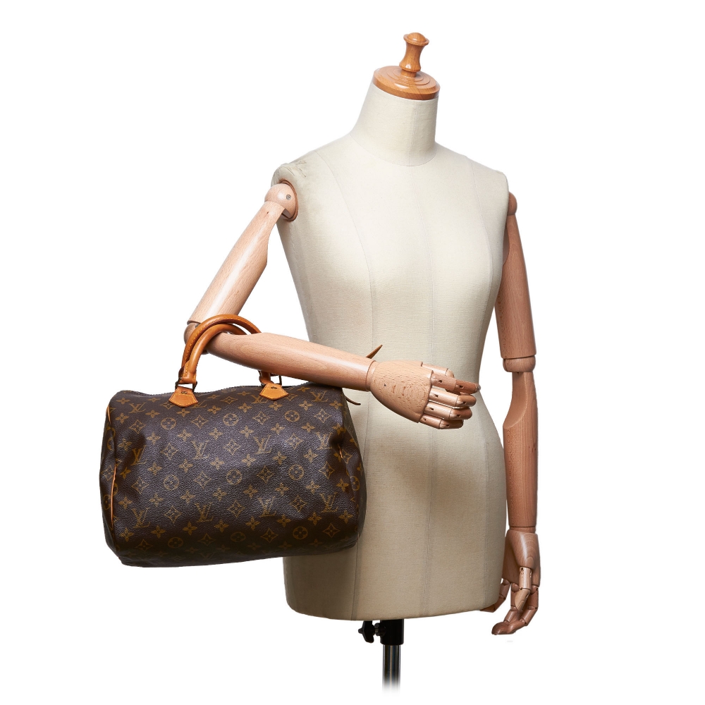 Louis Vuitton Vintage - Monogram Speedy 30 Bag - Brown - Monogram Leather Handbag - Luxury High ...