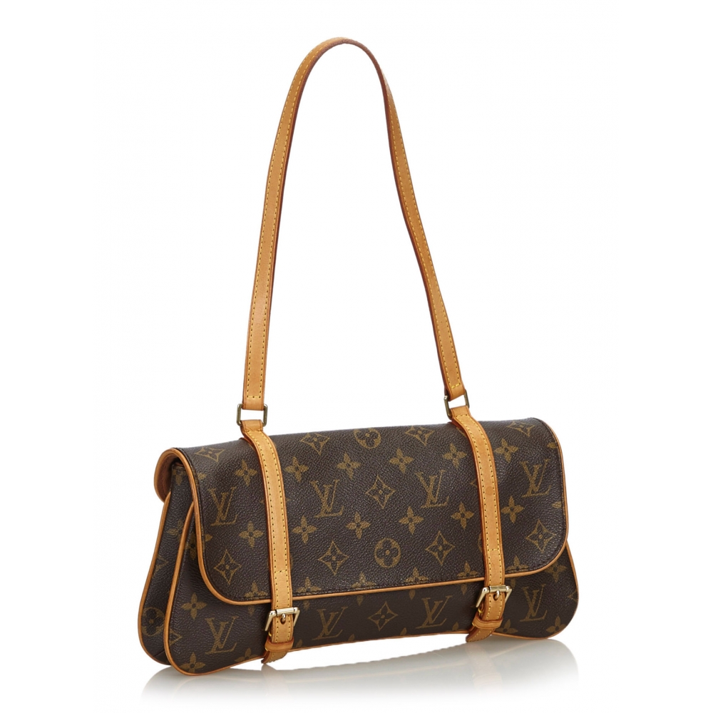 Marelle leather handbag Louis Vuitton Brown in Leather - 33636514