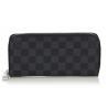 Louis Vuitton Vintage - Damier Graphite Vertical Zippy Wallet - Grafite - Portafoglio in Pelle Damier - Alta Qualità Luxury