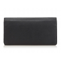 Louis Vuitton Black Brazza Taiga James Bifold Long Flap 5lk1210