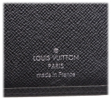 Louis Vuitton Vintage - Taiga Portefeuille Brazza Bi-Fold Long Wallet - Black - Taiga Leather Wallet - Luxury High Quality