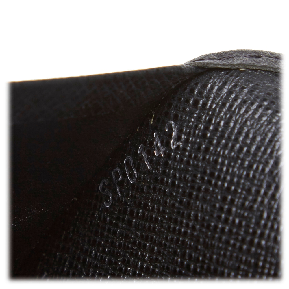 Louis Vuitton Black Taiga James Brazza Wallet Bifold Long Flap 5LK1210 –  Bagriculture