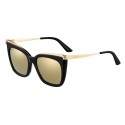 Cartier - Square - Combined Black Gold - Panthère de Cartier - Sunglasses - Cartier Eyewear