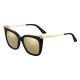 Cartier - Square - Combined Black Gold - Panthère de Cartier - Sunglasses - Cartier Eyewear