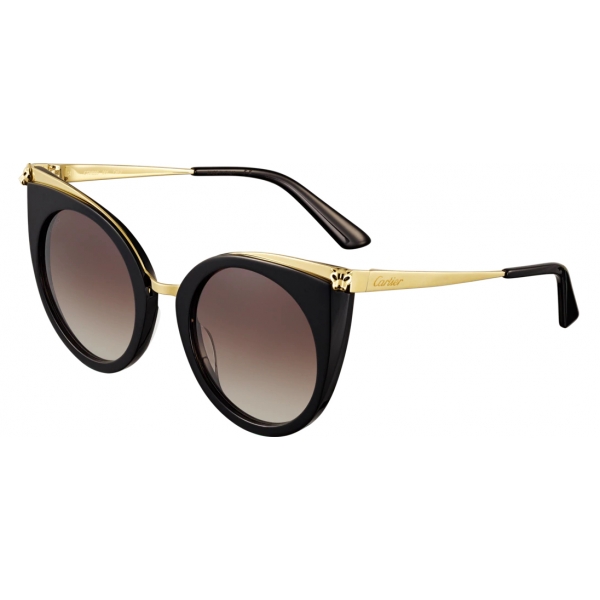 black and gold cartier glasses