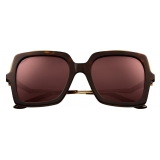 Cartier - Rectangular - Turtle Gold Champagne Bordeaux - Panthère de Cartier - Sunglasses - Cartier Eyewear