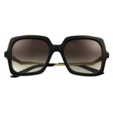 Cartier - Rectangular - Black Gold Champagne Grey - Panthère de Cartier - Sunglasses - Cartier Eyewear