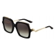 Cartier - Rettangolari - Nero Oro Champagne Grigio - Panthère de Cartier - Occhiali da Sole - Cartier Eyewear