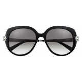 Cartier - Cat Eye - Black Polished Platinum - Panthère de Cartier - Sunglasses - Cartier Eyewear