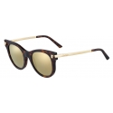 Cartier - Classic - Combined Metal Turtle Gold Champagne - Panthère de Cartier - Sunglasses - Cartier Eyewear