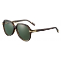 Cartier - Rectangular - Metal Turtle Gold Champagne - Première de Cartier - Sunglasses - Cartier Eyewear