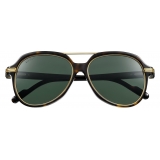 Cartier - Rectangular - Metal Turtle Gold Champagne - Première de Cartier - Sunglasses - Cartier Eyewear