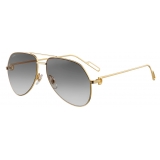 Cartier - Pilot - Metal Gold Champagne Platinum Grey - Première de Cartier - Sunglasses - Cartier Eyewear