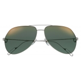 Cartier - Pilot - Metal Platinum Green Flash Gold - Première de Cartier - Sunglasses - Cartier Eyewear