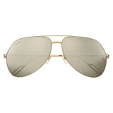 Cartier - Pilot - Metal Gold Champagne Yellow Gold - Première de Cartier - Sunglasses - Cartier Eyewear