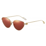 Cartier - Cat Eye - Metal Gold Champagne Cyclamen Flash Gold - Première de Cartier - Sunglasses - Cartier Eyewear