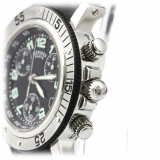 Hermès Vintage - Clipper Diver Chronograph Quartz Womens Watch - Nero Argento - Orologio in Acciaio - Alta Qualità Luxury