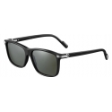 Cartier - Classic - Acetate Glossy Black Polarized Grey - Première de Cartier - Sunglasses - Cartier Eyewear