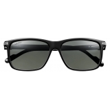 Cartier - Classic - Acetate Glossy Black Polarized Grey - Première de Cartier - Sunglasses - Cartier Eyewear
