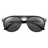 Cartier - Pilot - Acetate Black Ruthenium Grey - C de Cartier - Sunglasses - Cartier Eyewear
