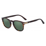 Cartier - Pilot - Acetate Turtle Champagne Polarized Green - C de Cartier - Sunglasses - Cartier Eyewear