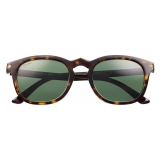 Cartier - Pilot - Acetate Turtle Champagne Polarized Green - C de Cartier - Sunglasses - Cartier Eyewear