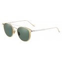 Cartier - Pantos - Metal Gold Platinum Polarized Green - C de Cartier - Sunglasses - Cartier Eyewear