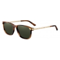 Cartier - Classic - Acetate Turtle Brown Gold Green - Santos de Cartier - Sunglasses - Cartier Eyewear