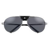 Cartier - Aviator - Metal Ruthenium Grey - Santos de Cartier - Sunglasses - Cartier Eyewear