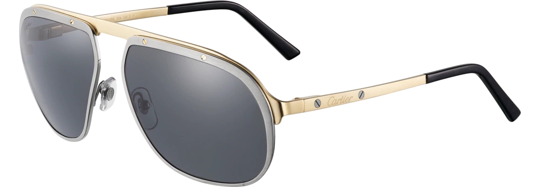 Cartier Santos de aviator sunglasses - ShopStyle