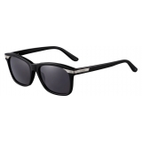 Cartier - Classic - Acetato Nero Platino Grigio - Santos de Cartier - Occhiali da Sole - Cartier Eyewear