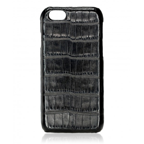 2 ME Style - Case Croco Black - iPhone 8 Plus / 7 Plus - Leather Cover