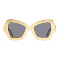 Céline - Occhiali da Sole a Farfalla in Alluminio Galvanizzato - Oro - Occhiali da Sole - Céline Eyewear