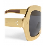 Céline - Occhiali da Sole a Farfalla in Alluminio Galvanizzato - Oro - Occhiali da Sole - Céline Eyewear