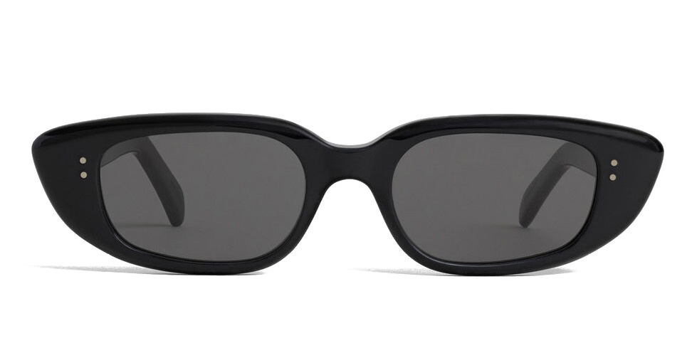 Céline - Oval Cay-Eye Sunglasses in Acetate - Black - Sunglasses