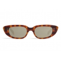 Céline - Oval Cay-Eye Sunglasses in Acetate - Leopard Havana - Sunglasses - Céline Eyewear