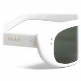 Céline - Occhiali da Sole Ovali Cay-Eye in Acetato - Bianco - Occhiali da Sole - Céline Eyewear