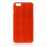 2 ME Style - Cover Croco Tangerine - iPhone 8 Plus / 7 Plus - Cover in Pelle