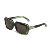 Céline - Oversize Sunglasses in Acetate - Green Horn - Sunglasses - Céline Eyewear